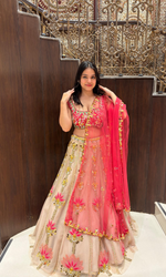 Pink & Gold Embellished Lehenga