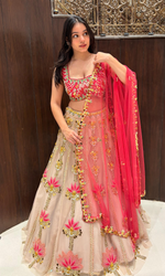 Pink & Gold Embellished Lehenga