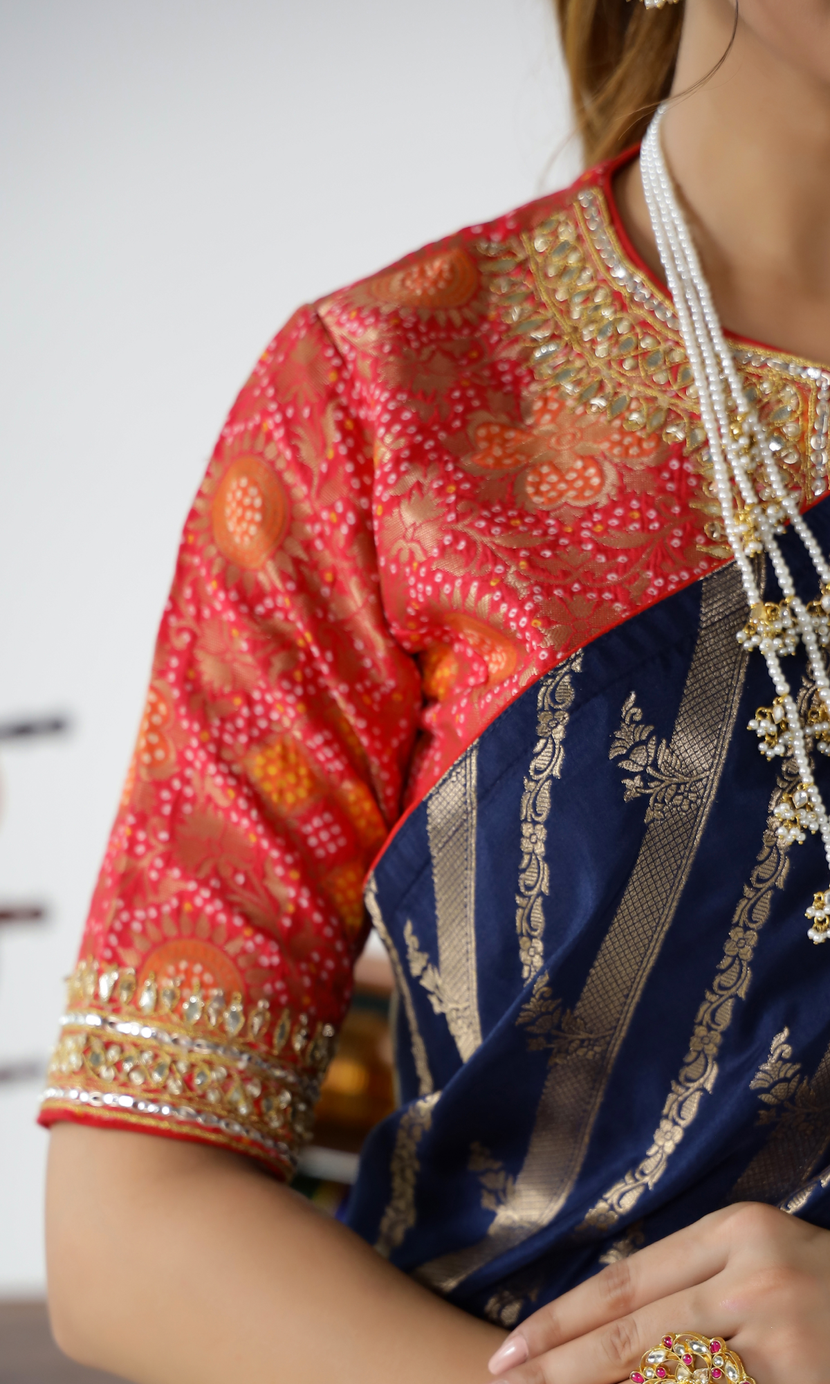 Blue Stripes Cotton Silk Weave Saree
