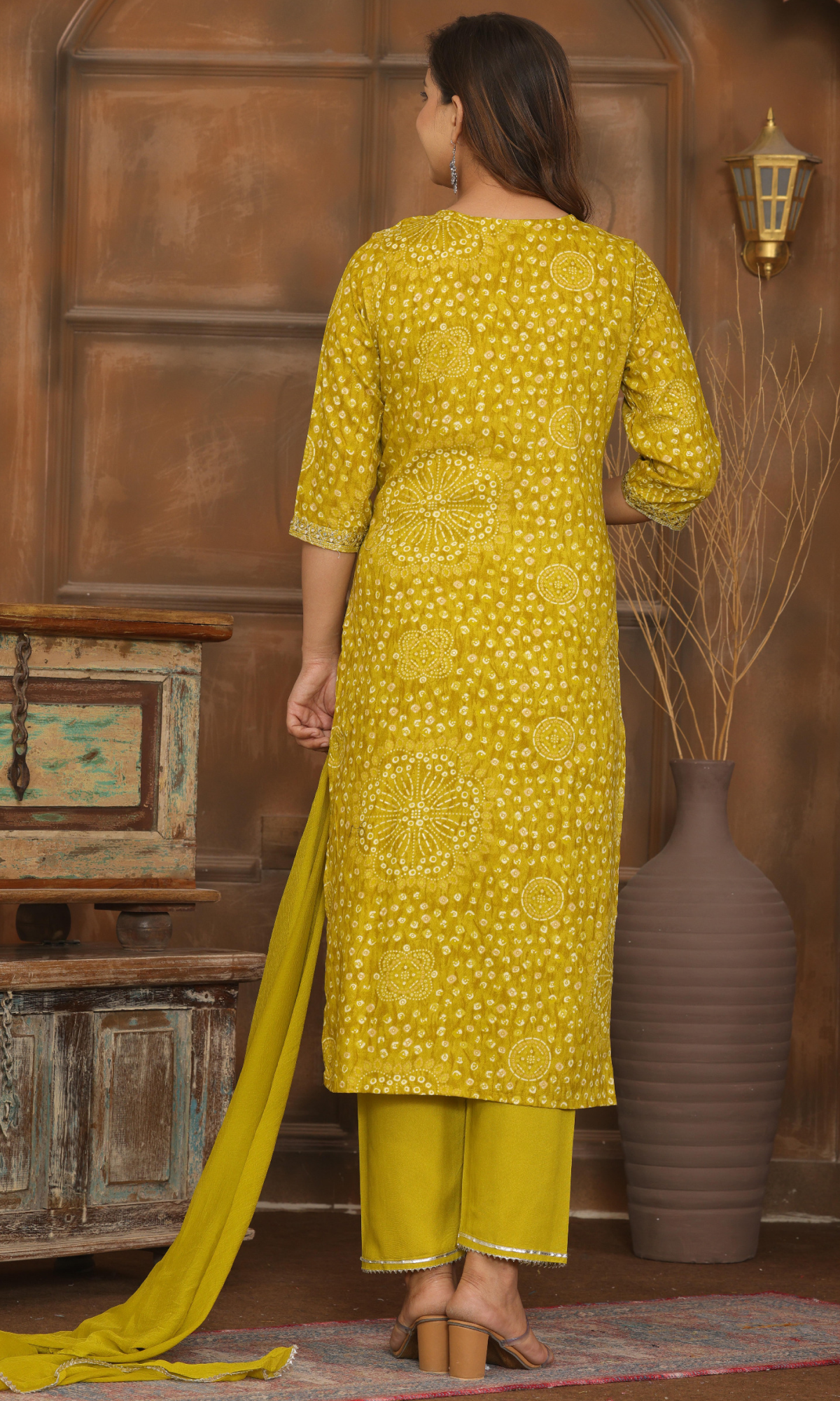 Green Semi Cotton Floral Printed Salwar Suit