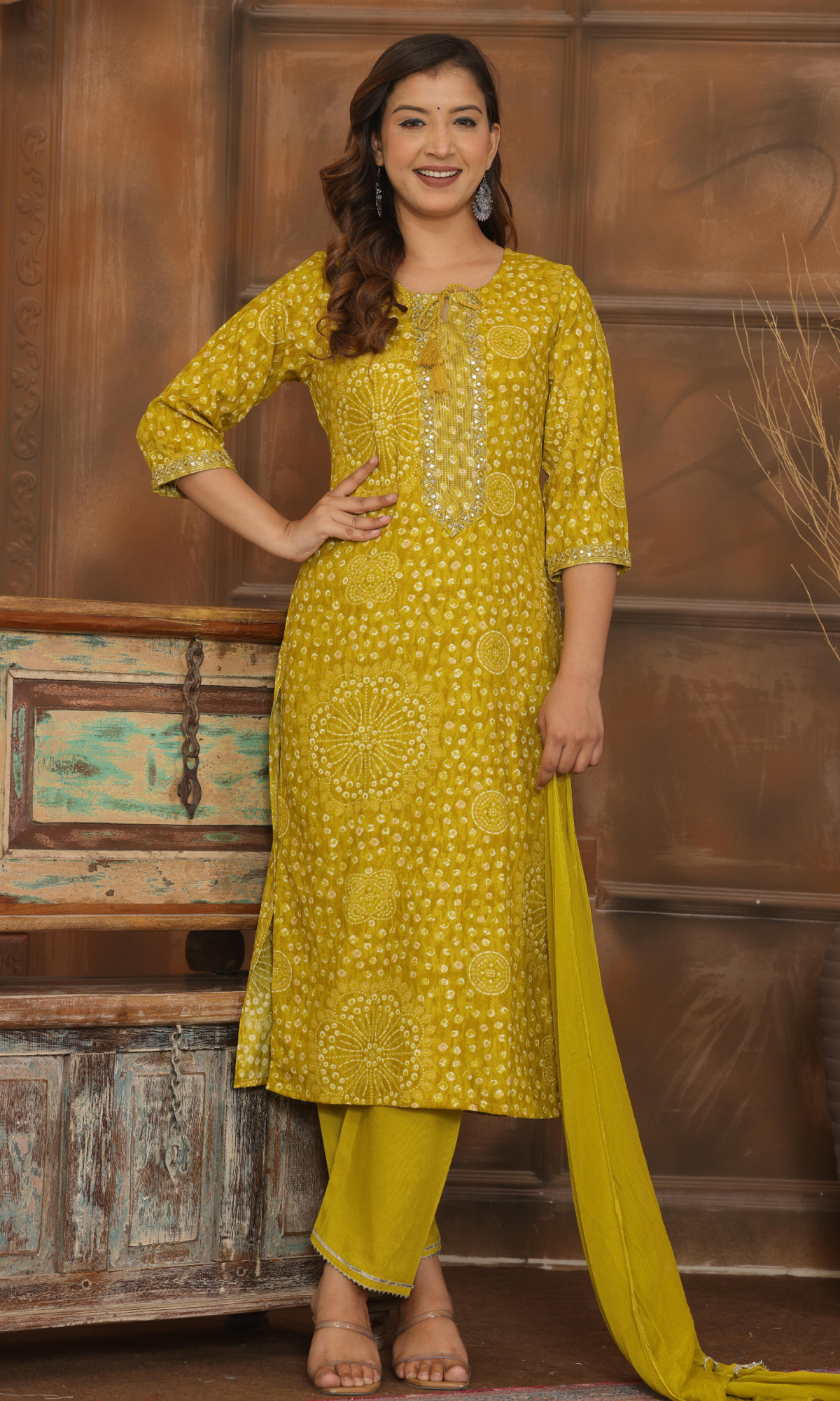 Green Semi Cotton Floral Printed Salwar Suit