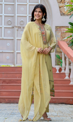 Sunlit Mustard Grace Kurta Set