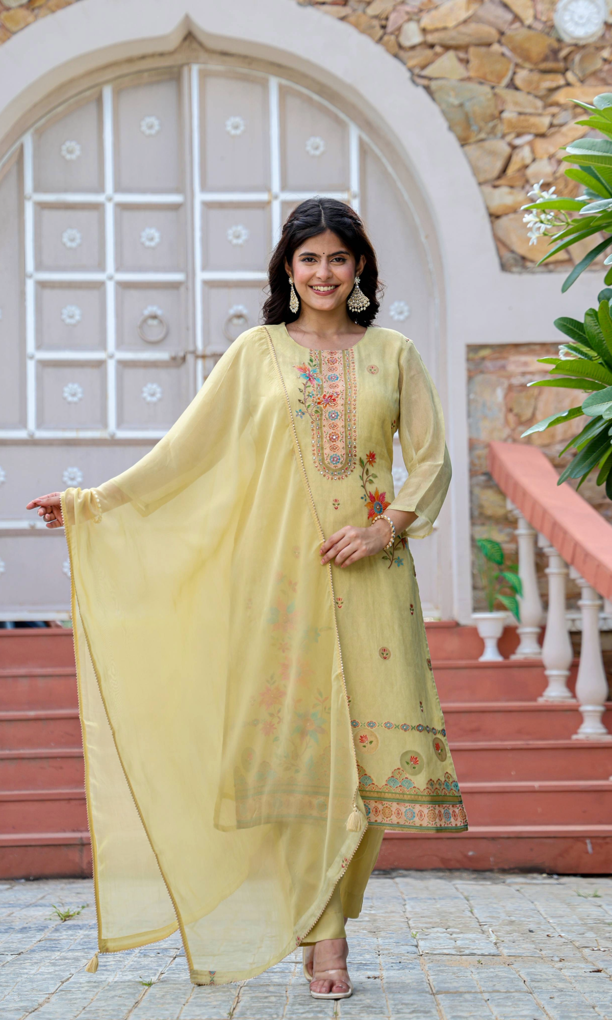 Sunlit Mustard Grace Kurta Set