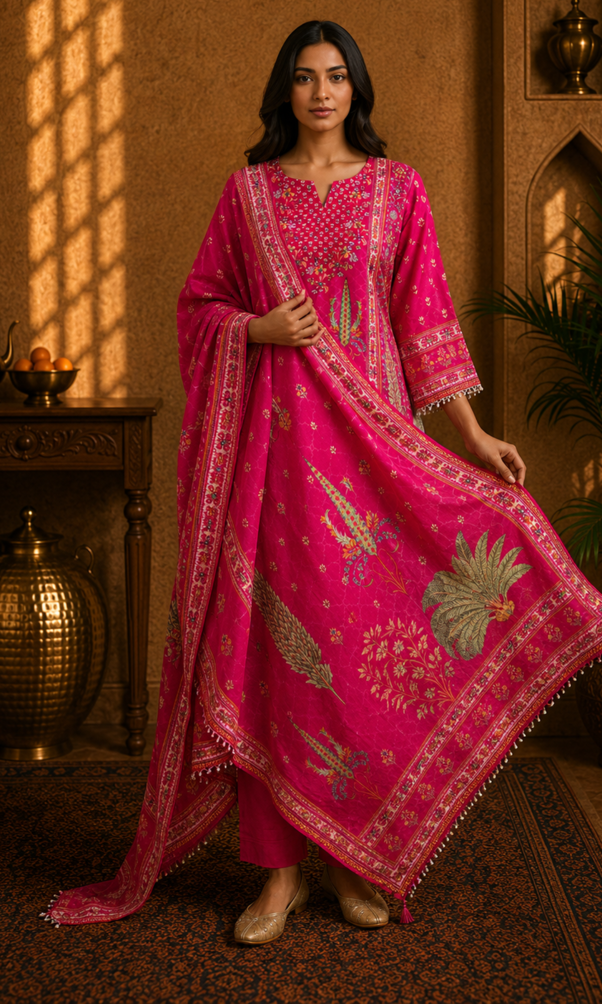 Pink Floral Suit Set