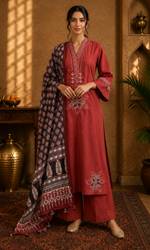 Maroon Elegance Suit Set