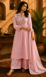 Pink Anarkali Suit Set