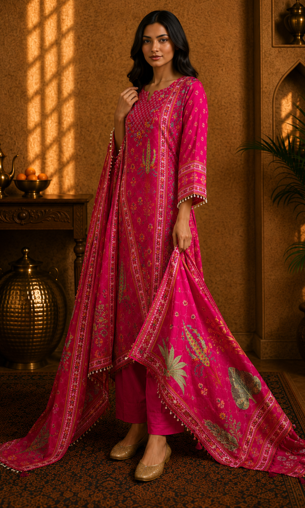 Pink Floral Suit Set