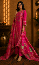 Pink Floral Suit Set