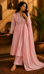 Pink Anarkali Suit Set