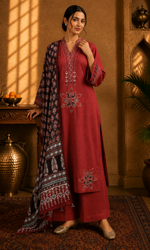 Maroon Elegance Suit Set