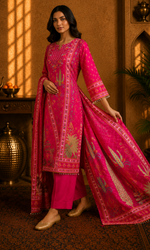 Pink Floral Suit Set