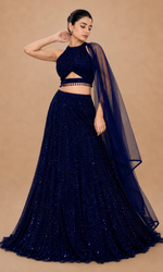 Midnight Stardust Lehenga Set
