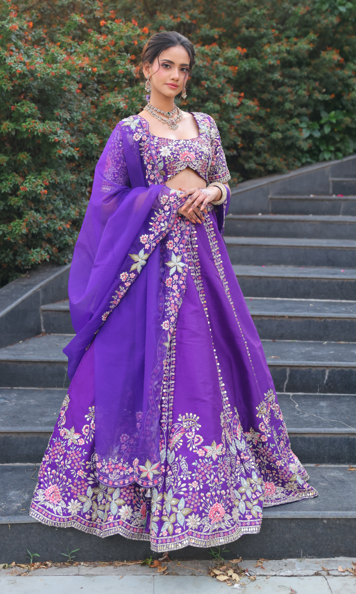 Violet Bloom Couture Set