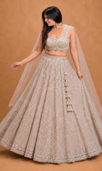 Champagne Glow Couture Lehenga