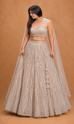 Champagne Glow Couture Lehenga