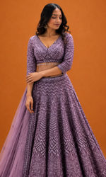 Purple Majesty Bridal Lehenga