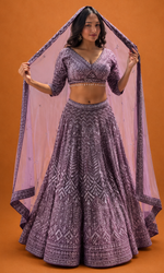 Purple Majesty Bridal Lehenga