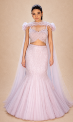 Lavender Aura Mermaid Gown