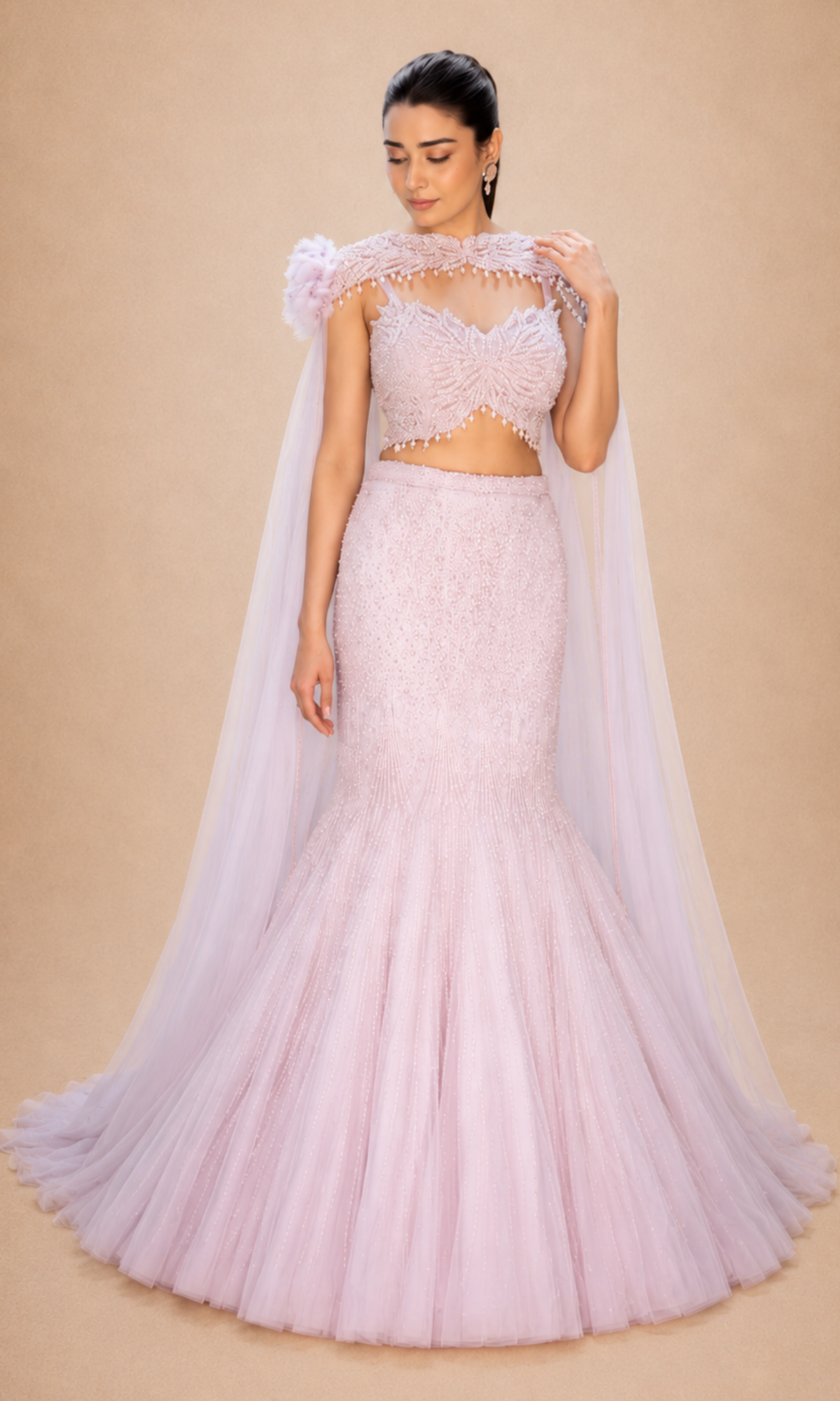 Lavender Aura Mermaid Gown