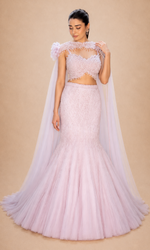Lavender Aura Mermaid Gown