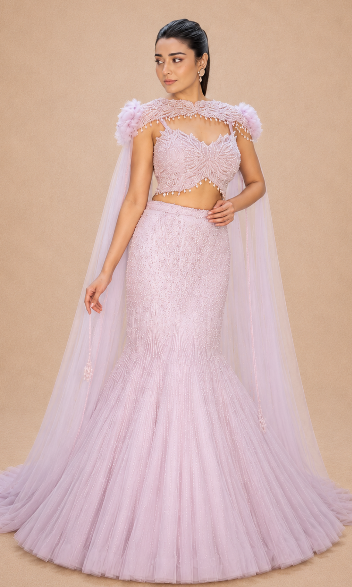 Lavender Aura Mermaid Gown