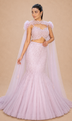 Lavender Aura Mermaid Gown