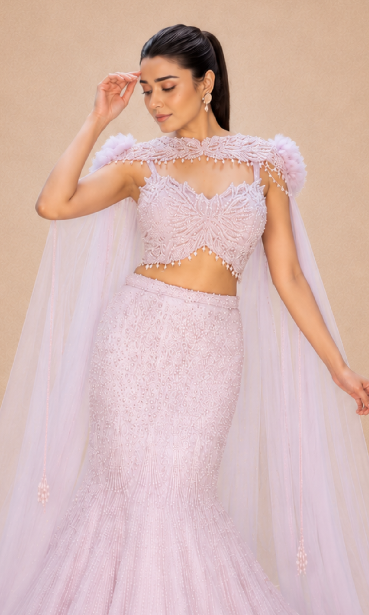 Lavender Aura Mermaid Gown