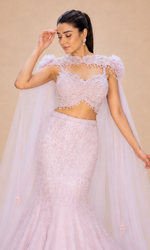 Lavender Aura Mermaid Gown