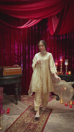 Beige Embroidered Salwar Suit